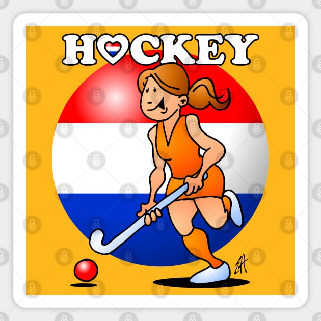 Dutch women's hockey team Magnet by Cardvibes